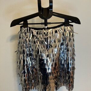 Ripley Rader Silver Tinsel Skirt